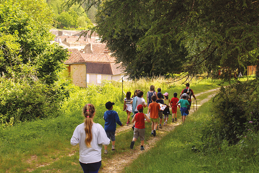 Course d'orientation à Cadouin