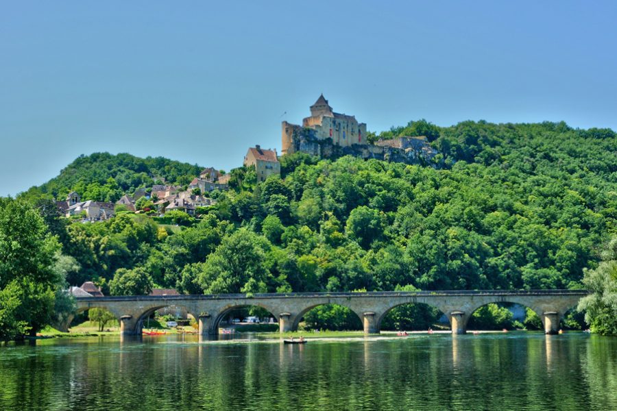 France, the picturesque castle of Castelnaud in Dordogne