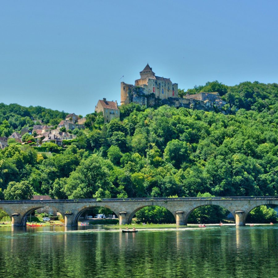 France, the picturesque castle of Castelnaud in Dordogne